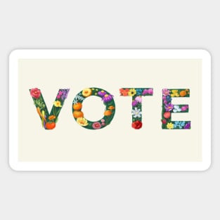 VOTE - Full of Flowers Magnet